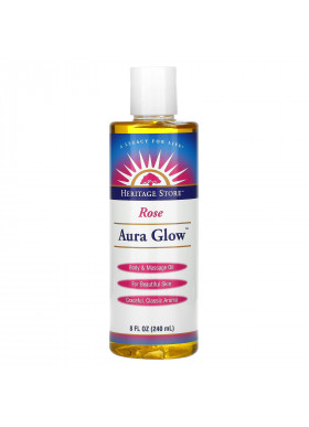 Heritage Store, Aura Glow, Rose, 8 fl oz (240 ml)