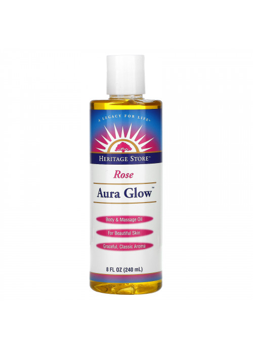 Heritage Store, Aura Glow, Rose, 8 fl oz (240 ml)
