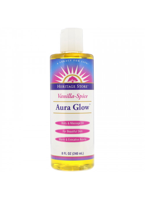 Heritage Store, Aura Glow, Vanilla-Spice, 8 fl oz (240 ml)