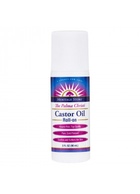 Heritage Store, Castor Oil Roll-On, 3 fl oz (90 ml)