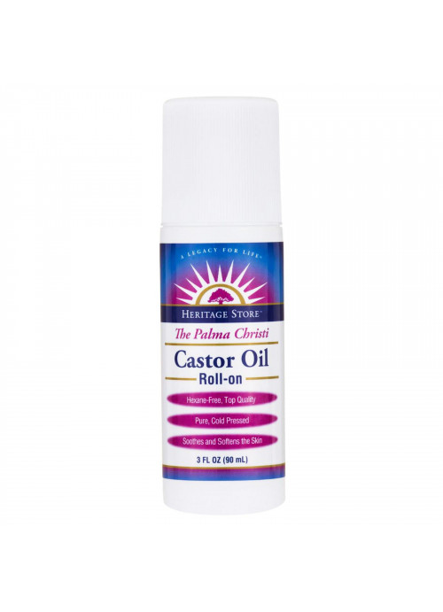 Heritage Store, Castor Oil Roll-On, 3 fl oz (90 ml)