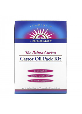 Heritage Store, The Palma Christi Castor Oil Pack Kit, 4 Piece Kit