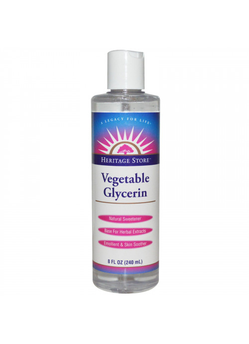 Heritage Store, Vegetable Glycerin, 8 fl oz (240 ml)