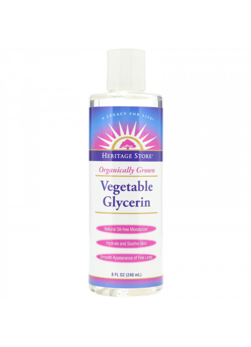 Heritage Store, Vegetable Glycerin, Natural Oil-Free Moisturizer, 8 fl oz (240 ml)