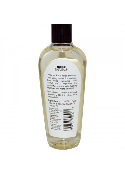 Hobe Labs, Naturals Vitamin E Oil, 7,500 IU, 4 fl oz (118 ml)