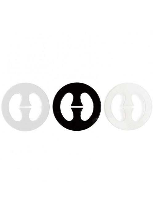 Hollywood Fashion Secrets, Bra Converting Clip, 4 Plastic Clips: 1 Black, 1 White & 2 Clear