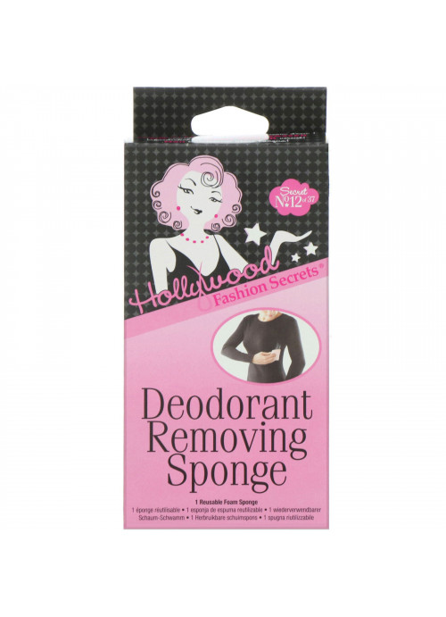 Hollywood Fashion Secrets, Deodorant Removing Sponge, 1 Sponge