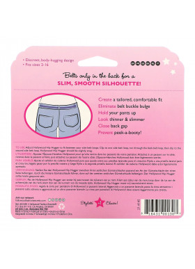 Hollywood Fashion Secrets, Hip Hugger Strap, Black, 1 Elastic Band