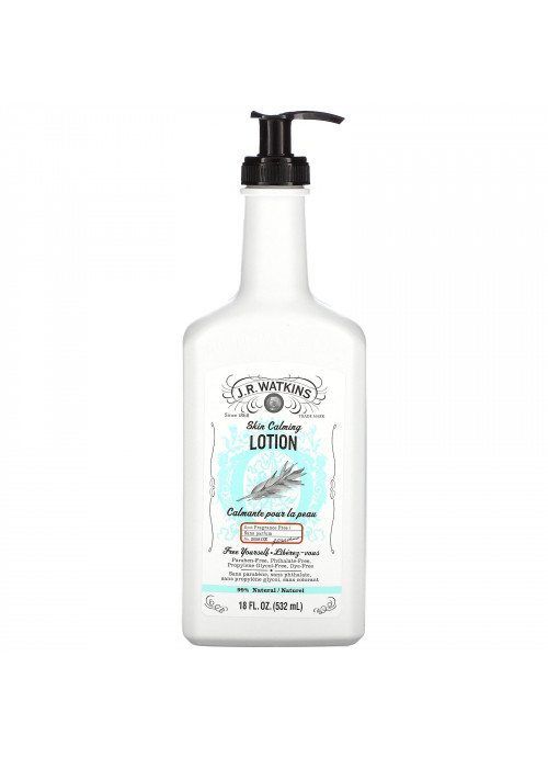 J R Watkins, Skin Calming Lotion, Fragrance Free, 18 fl oz (532 ml)