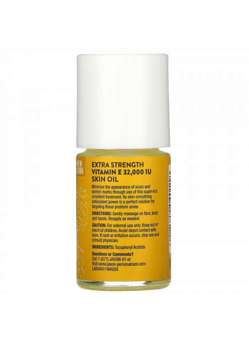 Jason Natural, Extra Strength, Vitamin E Skin Oil, 32,000 I.U., 1 fl oz (30 ml)