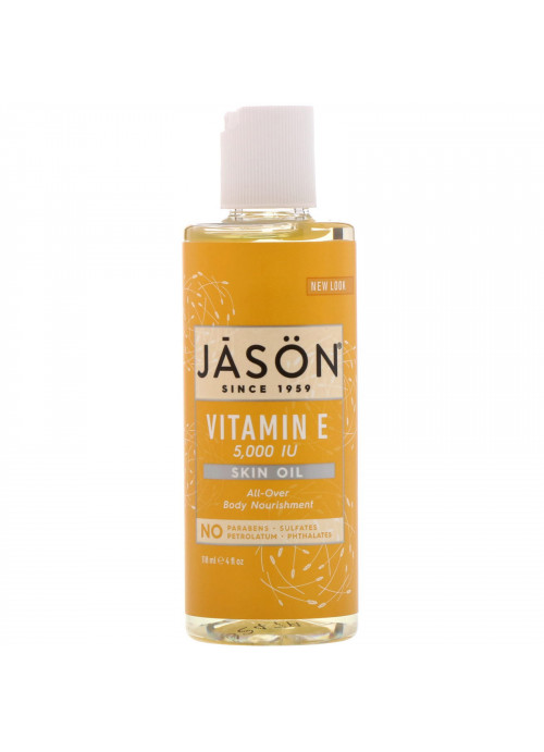 Jason Natural, Vitamin E Skin Oil, 5,000 IU, 4 fl oz (118 ml)