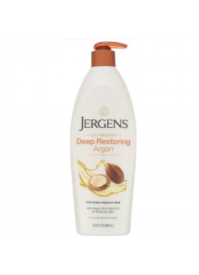 Jergens, Deep Restoring Argan Moisturizer, Oil-Infused, 16.8 fl oz (496 ml)