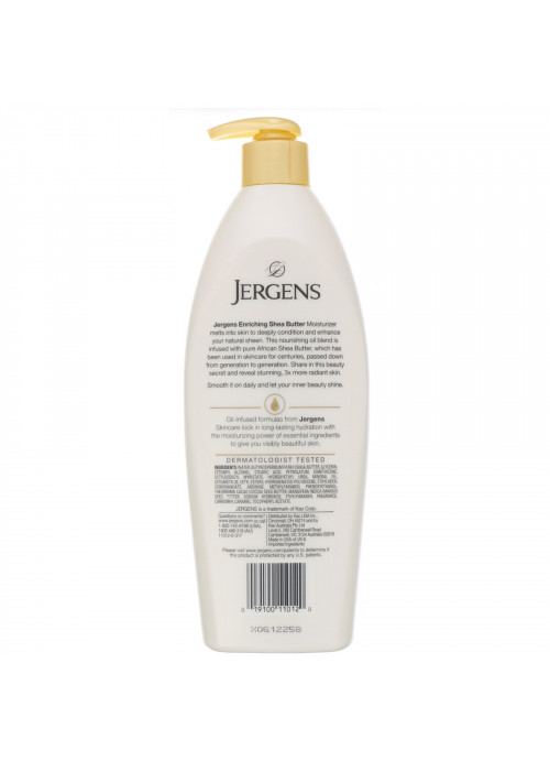Jergens, Enriching Shea Butter Moisturizer, Oil-Infused, 16.8 fl oz (496 ml)