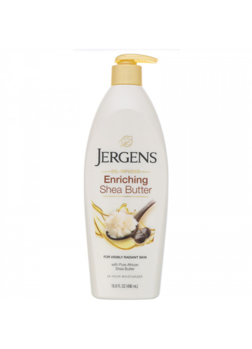 Jergens, Enriching Shea Butter Moisturizer, Oil-Infused, 16.8 fl oz (496 ml)
