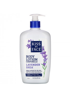 Kiss My Face, Body Lotion, Lavender Shea, 16 fl oz (473 ml)