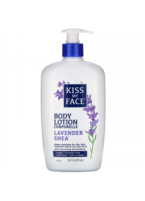 Kiss My Face, Body Lotion, Lavender Shea, 16 fl oz (473 ml)