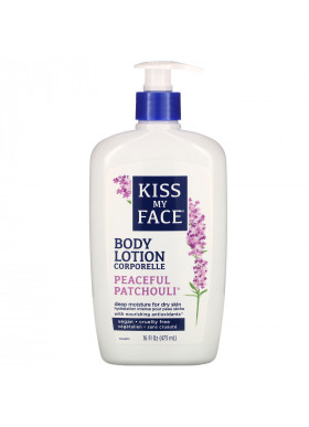 Kiss My Face, Body Lotion, Peaceful Patchouli, 16 fl oz (473 ml)