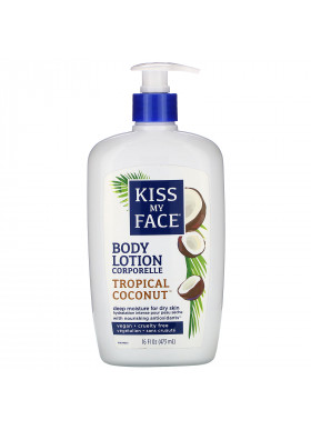 Kiss My Face, Body Lotion, Vegan, Tropical Coconut, 16 fl oz (473 ml)