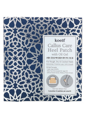 Koelf, Callus Care Heel Patch with Oil Gel, 3 Pouches