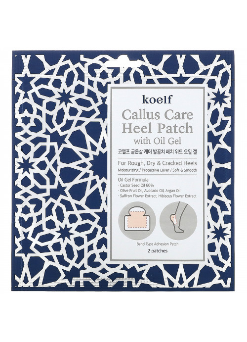 Koelf, Callus Care Heel Patch with Oil Gel, 3 Pouches
