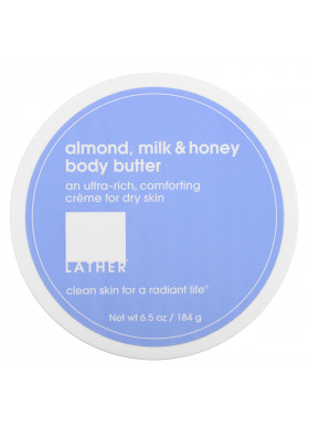 Lather, Almond, Milk & Honey Body Butter, 6.5 oz (184 g)