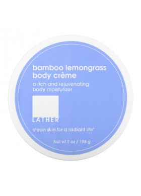 Lather, Bamboo Lemongrass Body Creme, 7 oz (198 g)