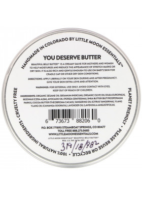 Little Moon Essentials, Beautiful Belly Butter, Skin Conditioning Salve, 3 oz (85.05 g)