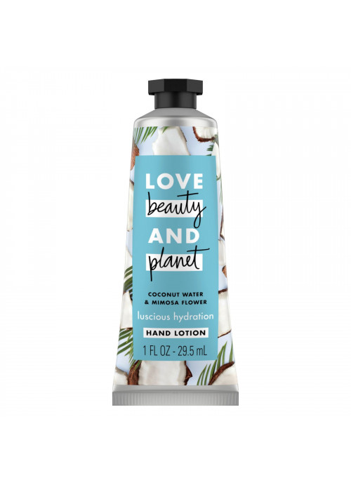 Love Beauty and Planet, Luscious Hydration Hand Lotion, Coconut Water & Mimosa Flower, 1 oz (29.5 ml)