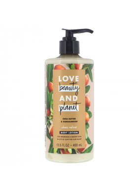 Love Beauty and Planet, Shea Velvet Body Lotion, Shea Butter & Sandalwood, 13.5 fl oz (400 ml)