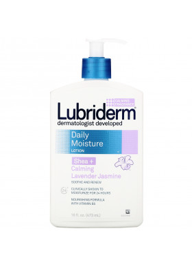 Lubriderm, Daily Moisture Lotion, Shea + Calming Lavender Jasmine, 16 fl oz (473 ml)