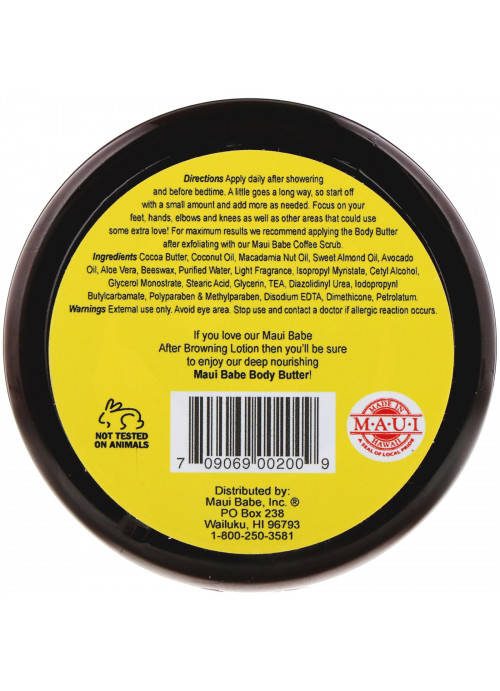 Maui Babe, Body Butter, 8.3 oz
