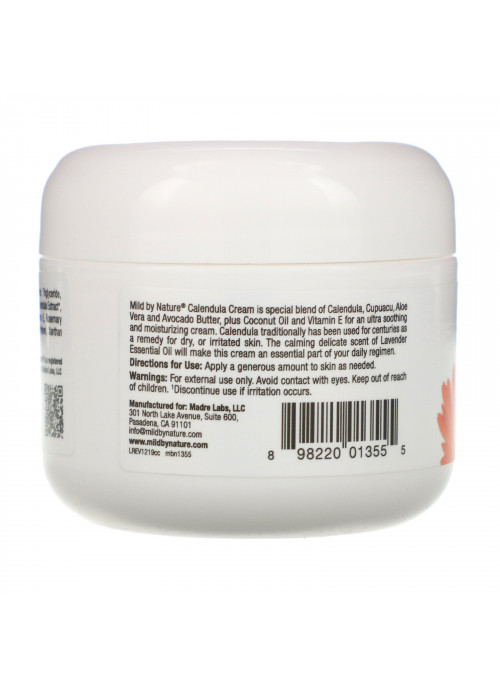 Mild By Nature, Calendula Cream, 2 fl oz (59 ml)