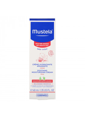 Mustela, Baby, Soothing Moisturizing Face Cream, 1.35 fl oz (40 ml)