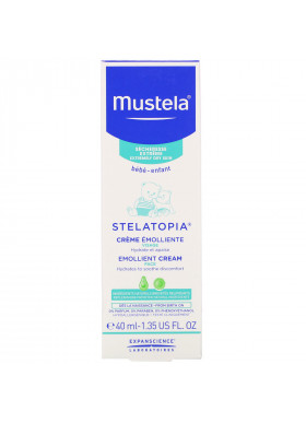 Mustela, Baby, Stelatopia Emollient Face Cream, 1.35 fl oz (40 ml)