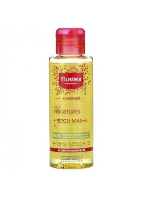 Mustela, Stretch Marks Oil, Fragrance Free, 3.55 fl oz (105 ml)