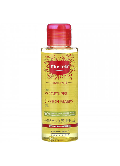 Mustela, Stretch Marks Oil, Fragrance Free, 3.55 fl oz (105 ml)