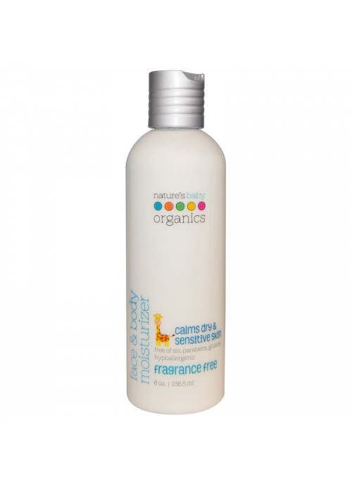 Nature's Baby Organics, Face & Body Moisturizer, Fragrance Free, 8 oz (236.5 ml)