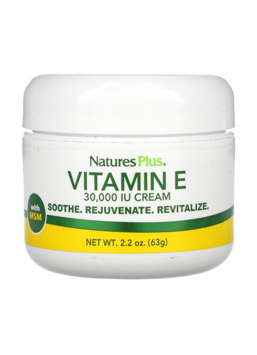 Nature's Plus, Vitamin E Cream, 30,000 IU, 2.2 oz (63 g)