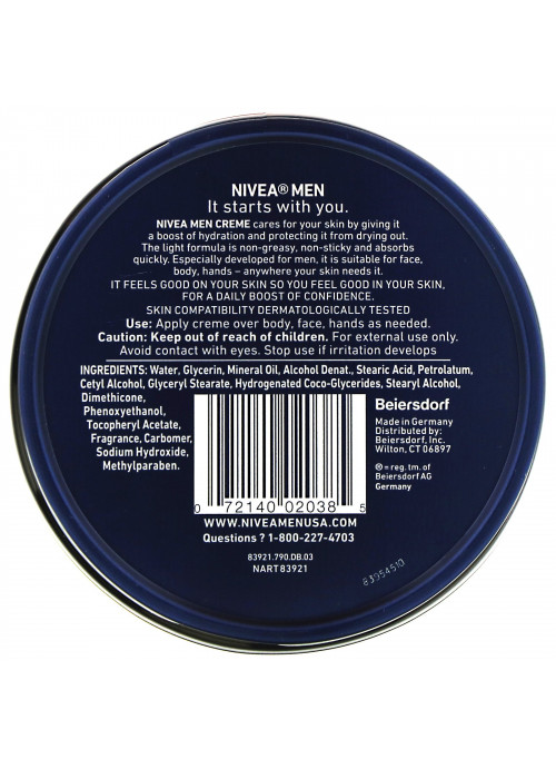 Nivea, Men, Creme, 5.3 oz (150 g)
