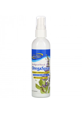 North American Herb & Spice, OregaSpray, Aromatic Wild Spice Oil Spray, Wild Lavender Scent, 4 fl oz (120 ml)