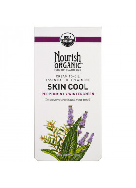 Nourish Organic, Skin Cool, Peppermint + Wintergreen, 2 oz (56 g)