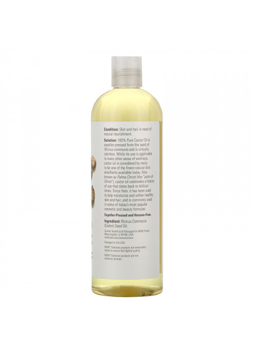 Now Foods, Solutions, Castor Oil, 16 fl oz (473 ml)