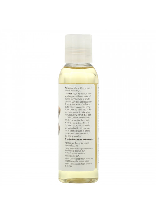 Now Foods, Solutions, Castor Oil, 4 fl oz (118 ml)