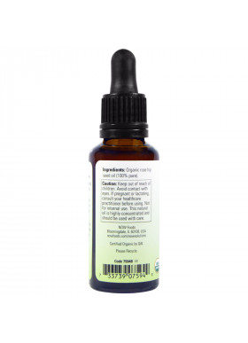 Now Foods, Solutions, Certified Organic Rose Hip Seed Oil, 1 fl oz (30 ml)