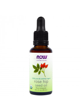 Now Foods, Solutions, Certified Organic Rose Hip Seed Oil, 1 fl oz (30 ml)