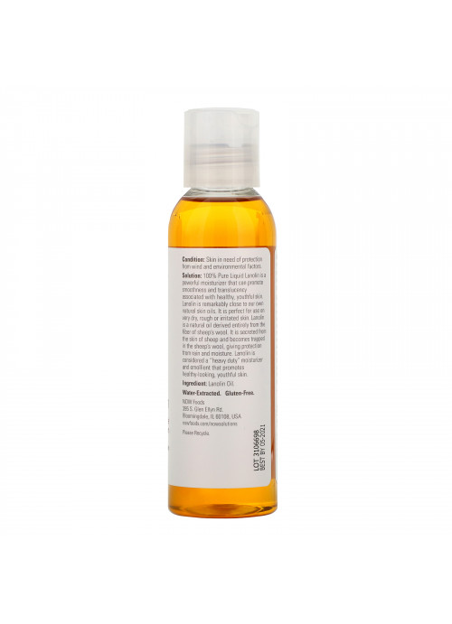 Now Foods, Solutions, Liquid Lanolin, 4 fl oz (118 ml)