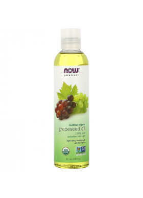 Now Foods, Solutions, Organic Grapeseed Oil, 8 fl oz (237 ml)