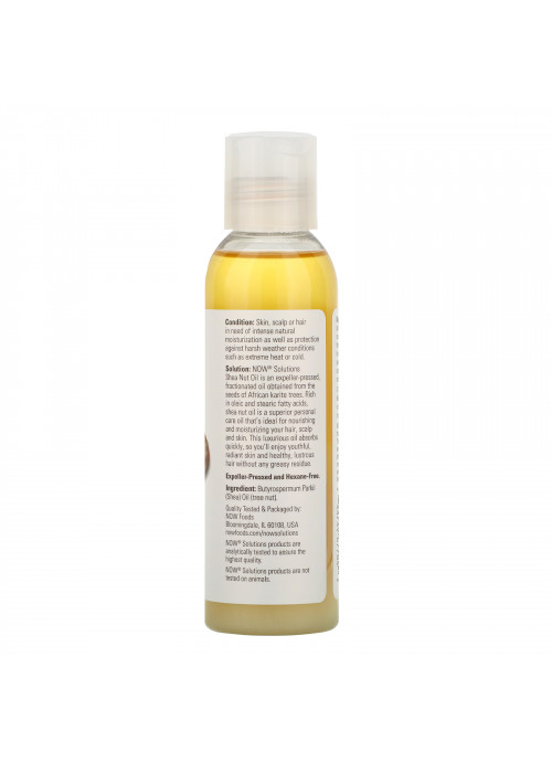 Now Foods, Solutions, Shea Nut Oil, 4 oz (118 ml)