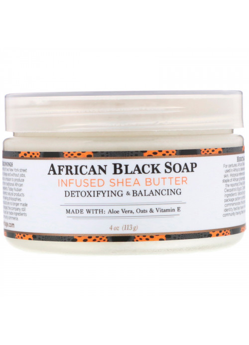 Nubian Heritage, Shea Butter, African Black Soap Infused, 4 oz (113 g)