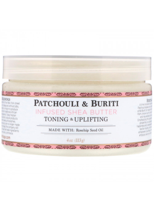 Nubian Heritage, Shea Butter, Infused with Patchouli & Buriti, 4 fl oz (113 g)